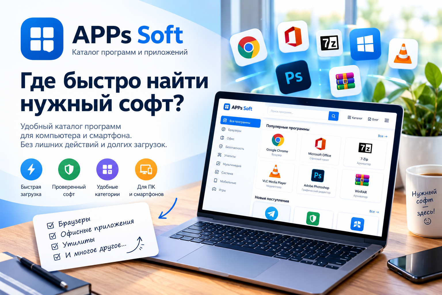 Каталог программ APPs Soft: где быстро найти нужный софт